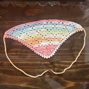 Handmade Watercolor Diamond Bandana 🎨